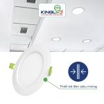 Đèn led âm trần siêu mỏng Pearl 9W PL-9SS-T150-V/TT/T Kingled